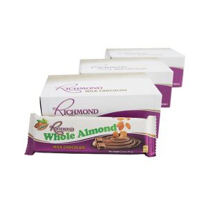 Richmond Chocolate Bar 36 Count - Whole Almond